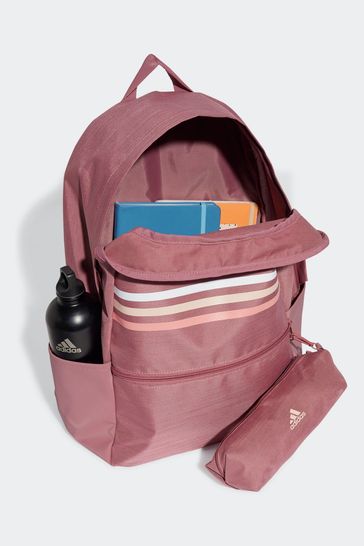 Buy adidas Pink Classic 3 Stripe Backpack from Next Belgium