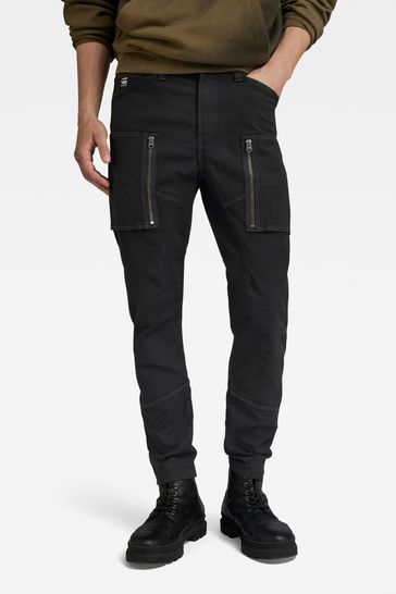 Zip Pocket 3D Skinny Cargo Pants, Grey