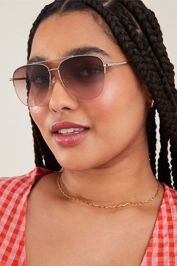 Half aviator shop sunglasses