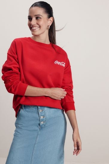 Coca cola red sweatshirt top