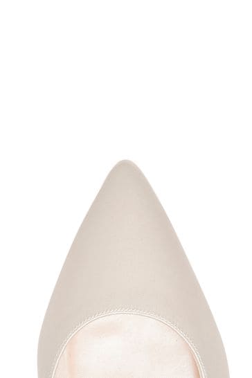 Buy Rainbow Club Natural Faith Wide Fit Ivory Wedding Satin Shoes from Next Denmark