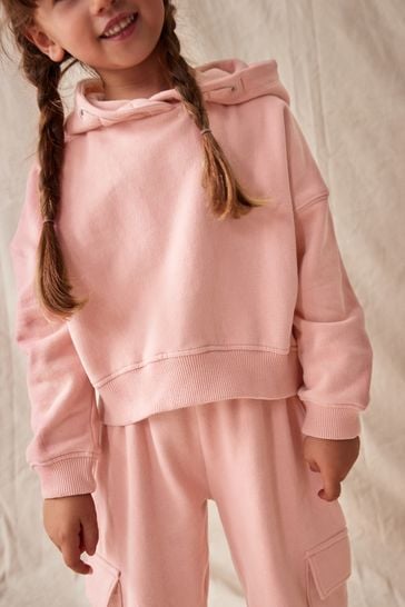 Buy Pink Cropped Hoodie 3 16yrs from Next Luxembourg