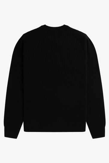 Buy Fred Perry Textured Lambswool Crew Neck Jumper from Next Poland