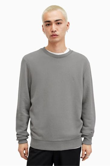 AllSaints Grey Raven Crew Sweatshirt