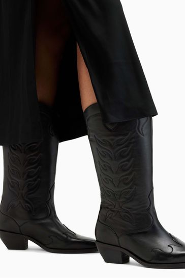 AllSaints Black Dolly Boots