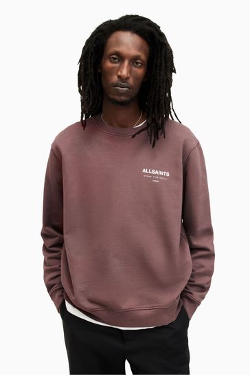 AllSaints Purple Underground Crew Sweatshirt