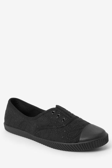 Slip on online canvas tennis shoes