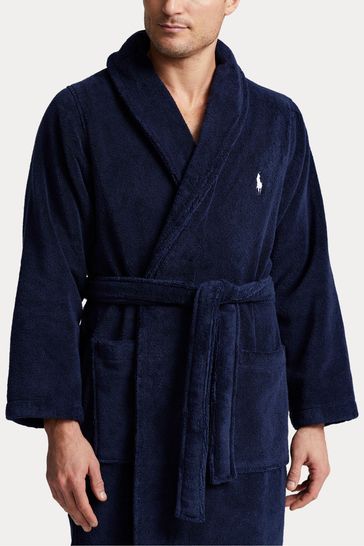 Blue polo top robe