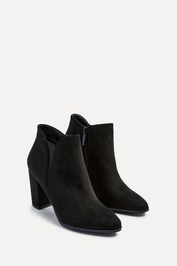 Buy Linzi Black Freda Block Heeled Ankle Boots from Next Luxembourg