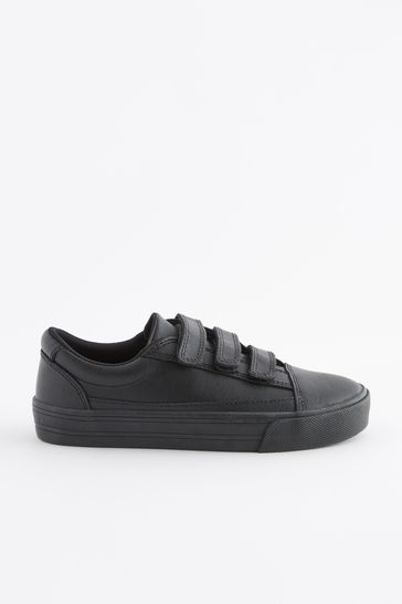 Buy Leather Triple Strap School Shoes from the Laura Ashley online shop