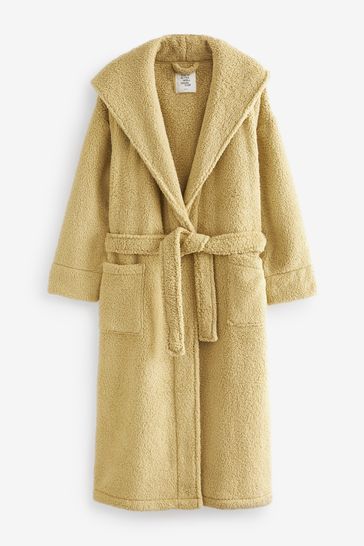 Buy Lime Green Teddy Borg Fleece Dressing Gown from Next Estonia