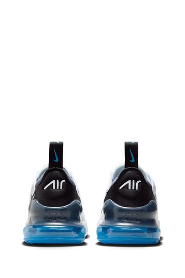 Buy Nike White Blue Air Max 270 Junior Trainers from Next Romania