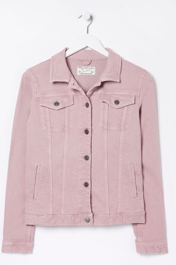Fatface pink denim discount jacket