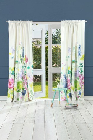 Bluebellgray Tetbury Meadow Curtains, Bluebellgray Shower Curtain