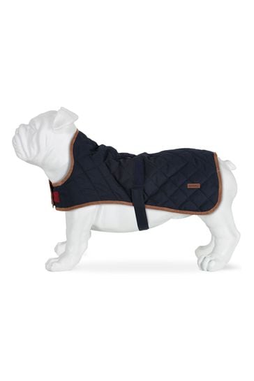 Regatta Blue Odie Quilted Lined Dog Coat