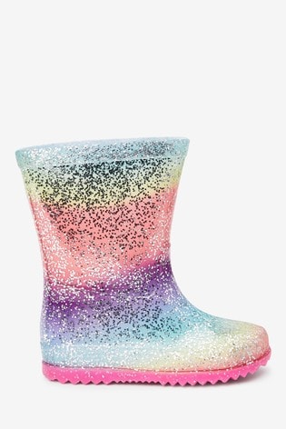 rose gold glitter boots