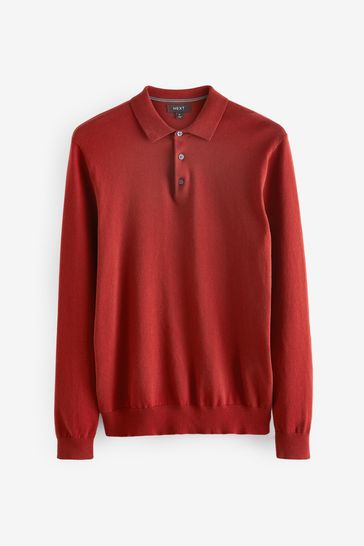 Mens red polo shop shirt