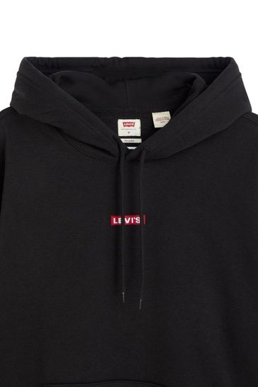 Black supreme 2025 logo hoodie