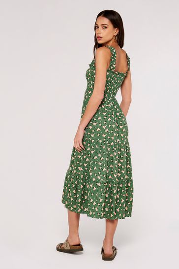 Green polka dot sale dress uk