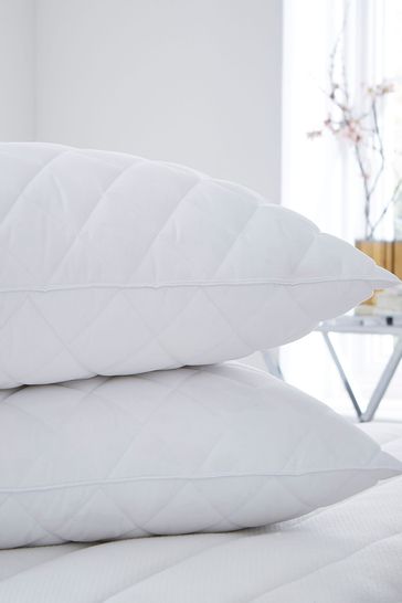 Buy Silentnight Quilted Duck Feather Pillow from the Laura Ashley