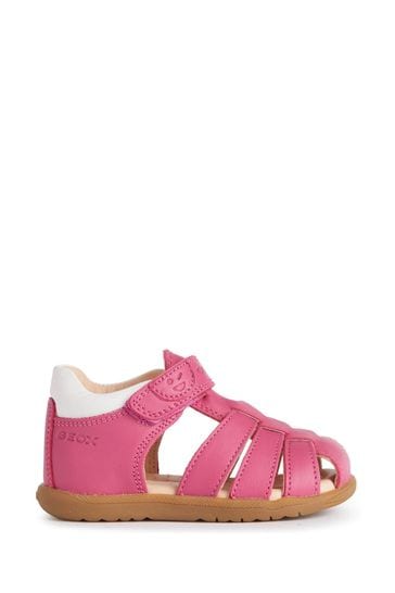 Geox Baby Girls Macchia Pink First Steps Shoes