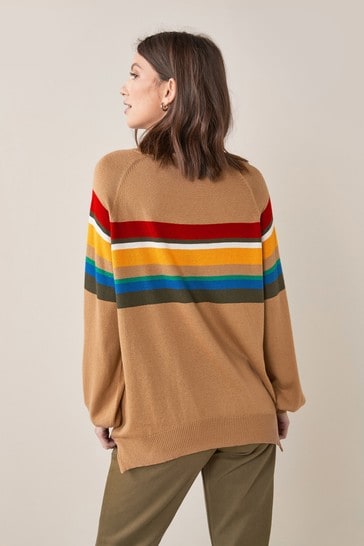 camel high neck jumper