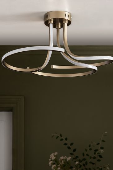 Champagne flush shop ceiling light