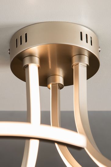 Sculptural sales flush mount