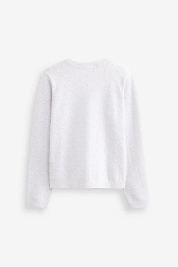 Buy White Bobble Cardigan 3mths 10yrs from Next Germany