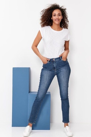 M&Co Blue Supersoft Slim Jeans