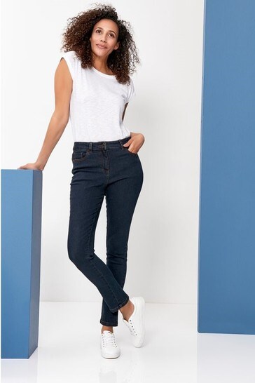 M&Co Blue Basic Slim Leg Jeans
