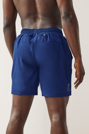 Buy Blue Regular Length Active Gym Running Shorts from Next Luxembourg
