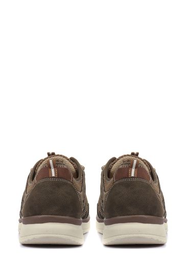 Buy Pavers Brown Mens Wide Fit Lace Up Trainers from Next Egypt