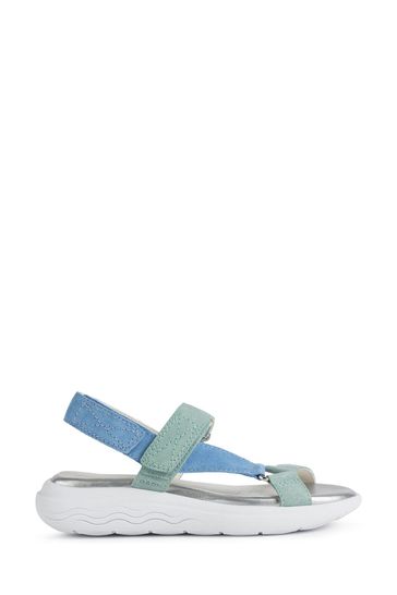 Geox Womens Spherica Blue Sandals