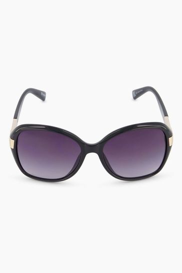 Dune London Black Grennada Oversized Sunglasses
