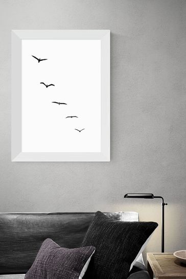 East End Prints White Heavenly Creatures Print