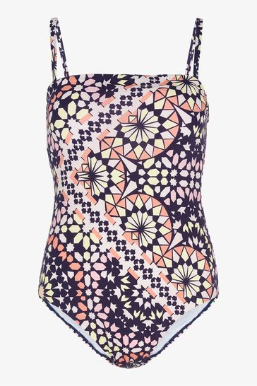 Mint Velvet Tummy Control Bandeau Swimsuit