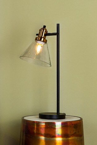 Searchlight Black/Gold Macallan Table Lamp