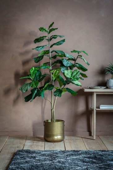 Gallery Direct Green Artificial Fiddle Tree In Pot