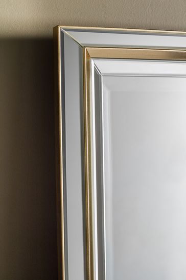 Gallery Direct Gold Becker Rectangle Mirror