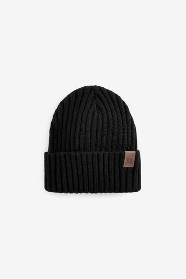 Black Beanie Hat (1-16yrs)