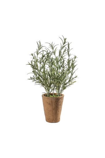 Gallery Home Green Artificial Olive Tree In Clay Pot 48cm