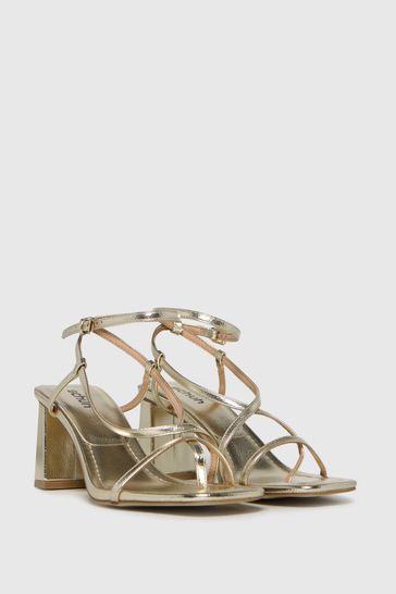 Gold strappy cheap sandals uk