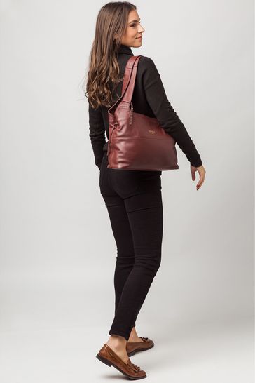 Cultured London Boston Leather Shoulder Bag