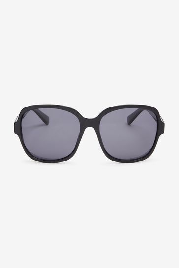 Black square goggles clearance