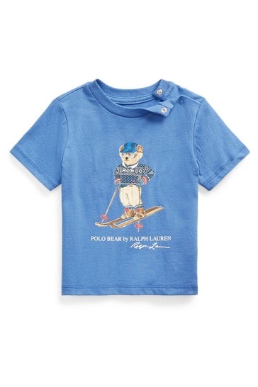 Buy Polo Ralph Lauren Blue Bear Cortina Ski T-Shirt from Next Austria