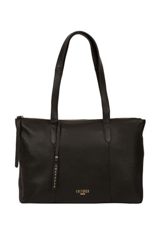 Cultured London Barbican Leather Tote Bag