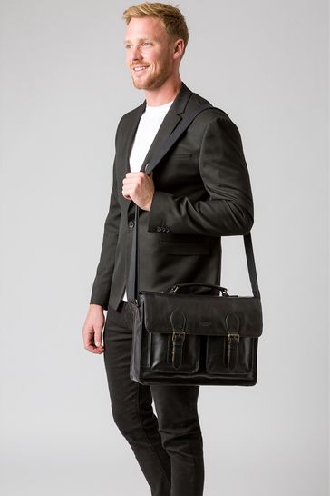 Conkca Pinter Leather Work Bag