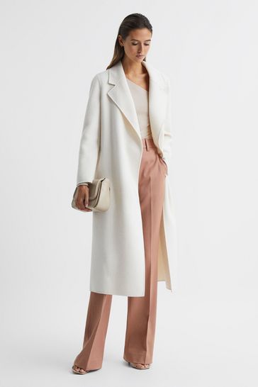 Reiss Champagne Rosie Asymmetric Off Shoulder Top