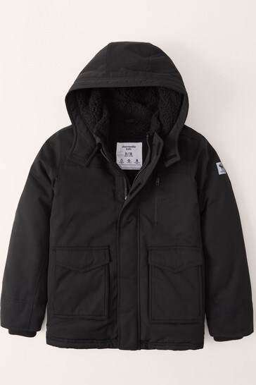 Abercrombie & Fitch Borg Lined Ultimate Parka Coat